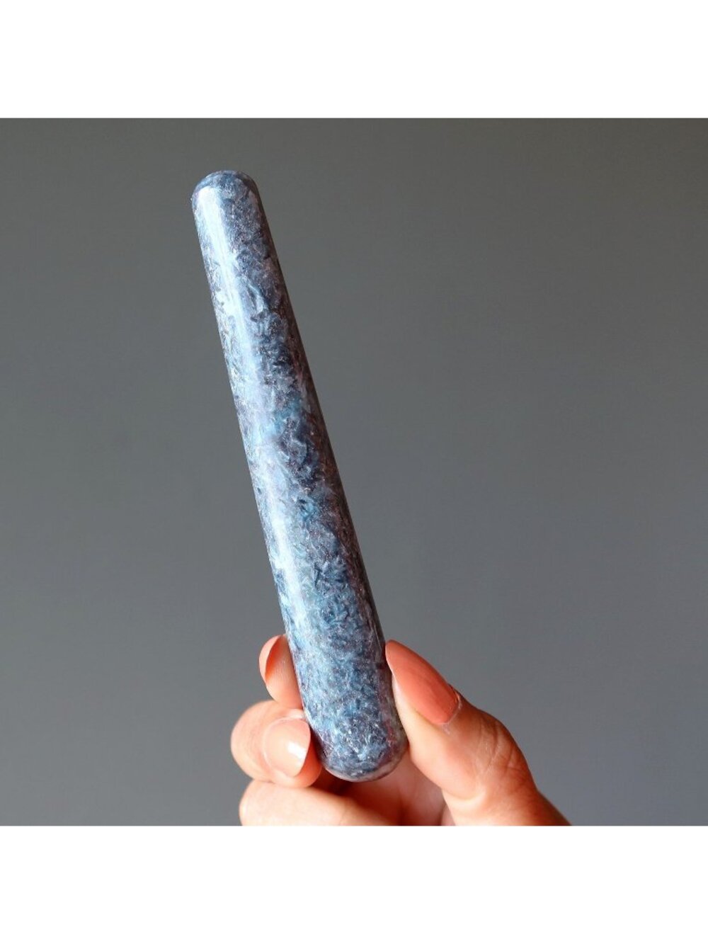 Kyanite Massage Wand Blue Crystal Polished Stone